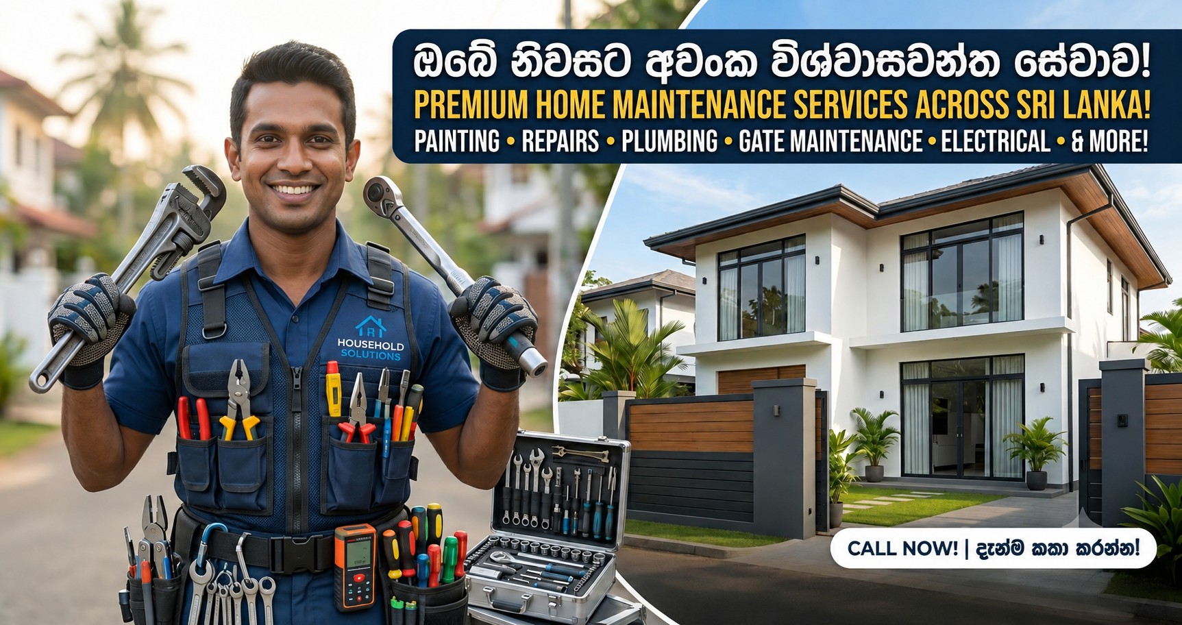 PREMIUM HOME MAINTENANCE SERVICES ACROSS SRI LANKA!