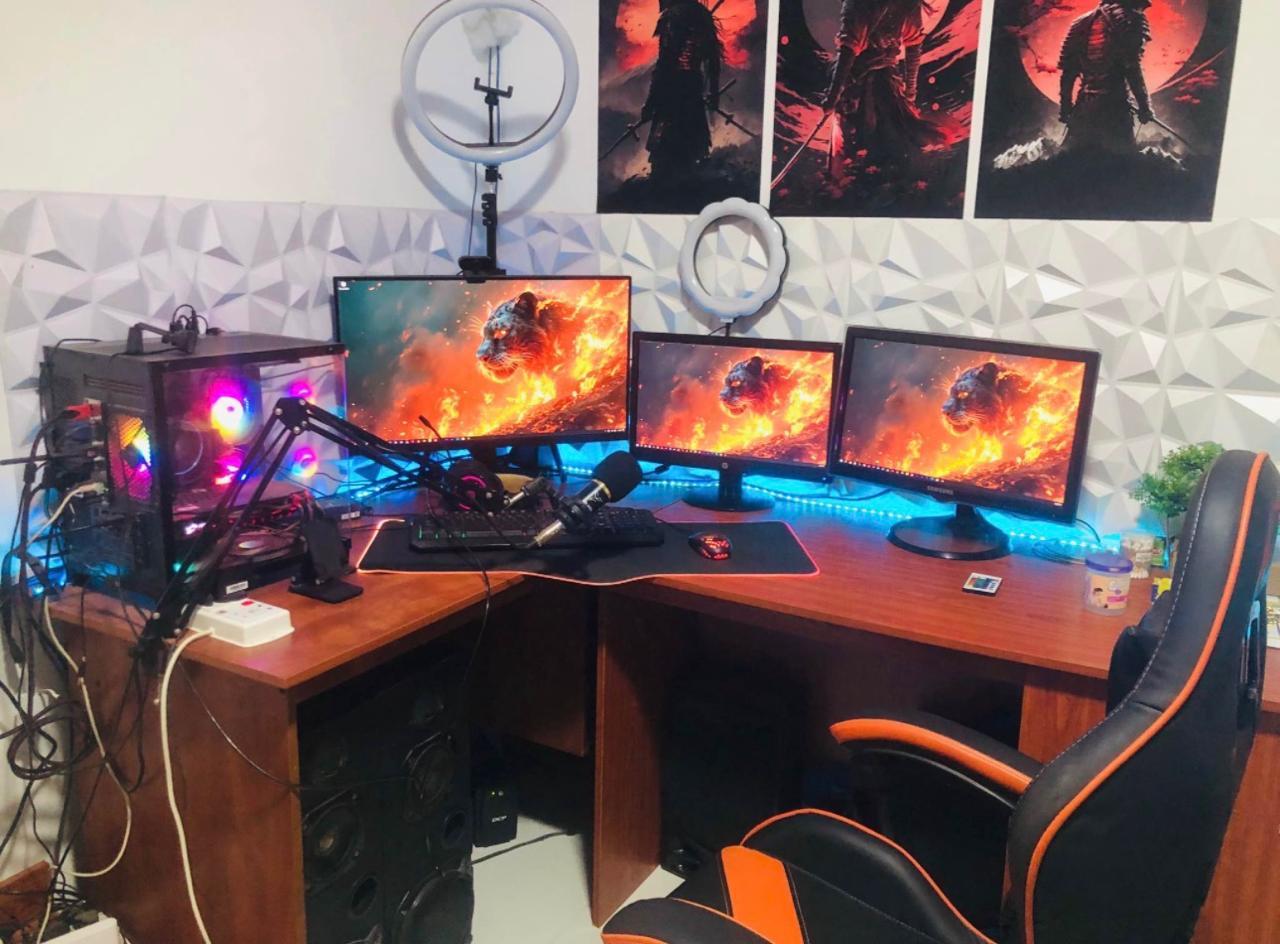 EliteGamer™ Pro-Series Ultimate Gaming Room Setup