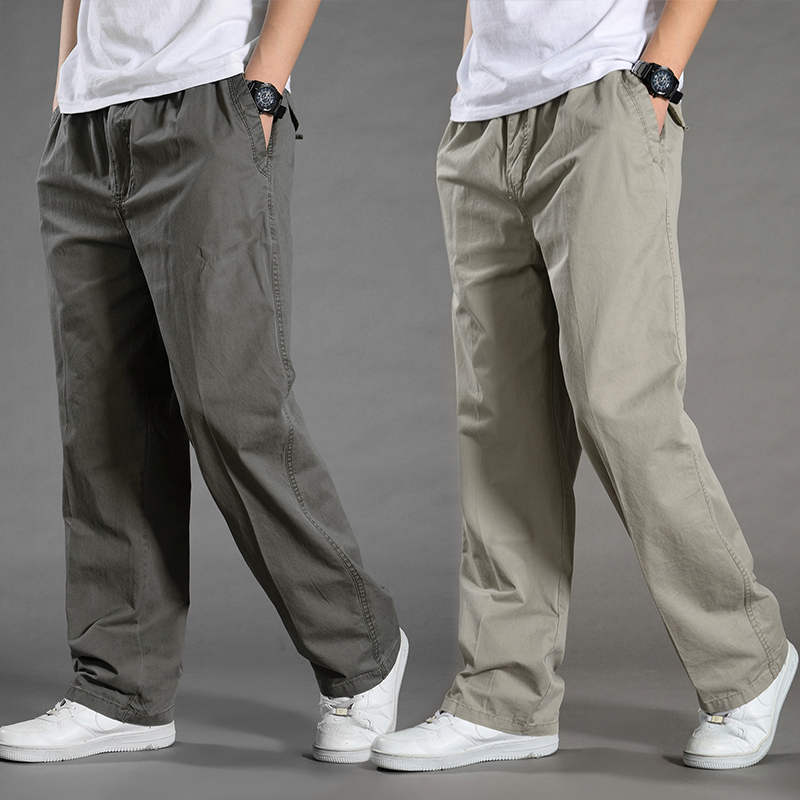Men's Cargo Pants Summer Spring Cotton Work Wear New In Large Size 6XL Casual Climbing Joggers Sweatpants Hombre Autumn Trousers thumbnail