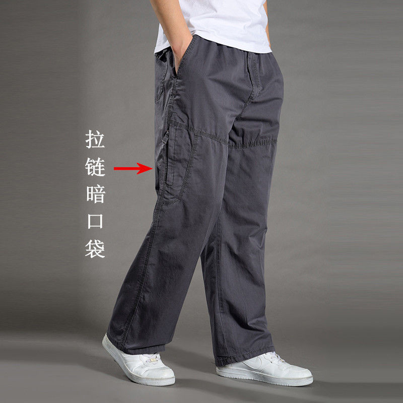 Men's Cargo Pants Summer Spring Cotton Work Wear New In Large Size 6XL Casual Climbing Joggers Sweatpants Hombre Autumn Trousers thumbnail
