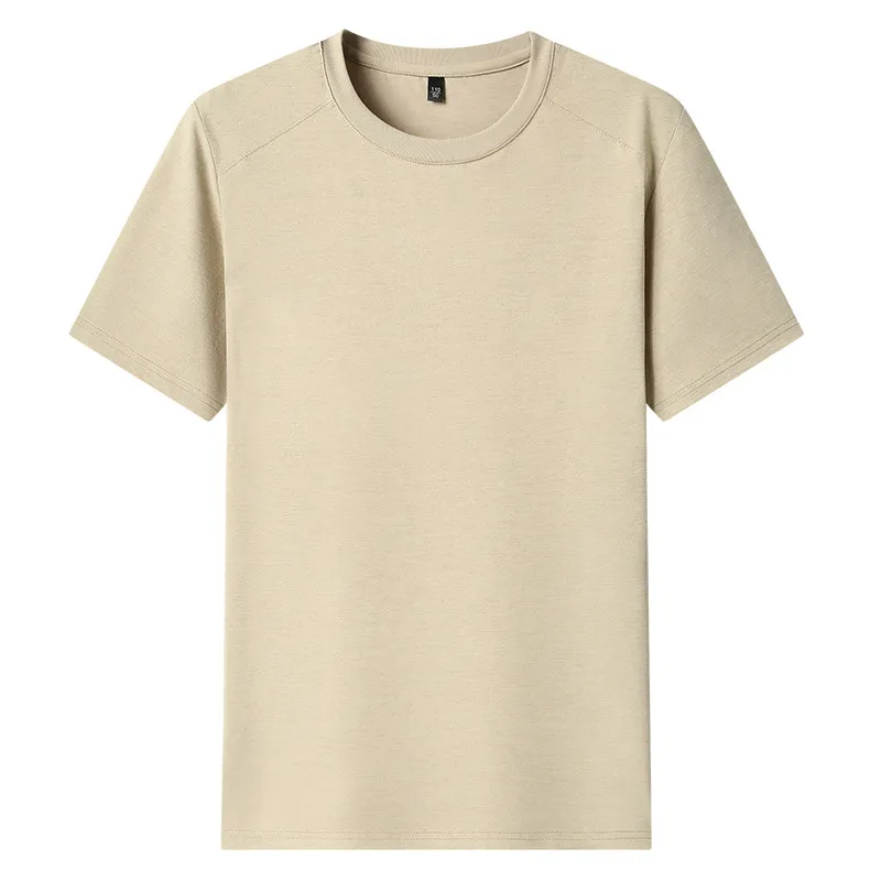2025 New Men's Korean Casual Short Sleeved Round Neck T-shirt Summer Fashionable and Comfortable Versatile Top thumbnail