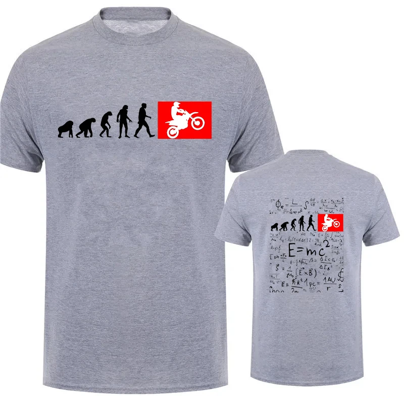Human Evolution Motocross Design Vintage T-shirt for Men Autocycle Motorbike Speedometer Personalized Print Tees Game Black Tops thumbnail